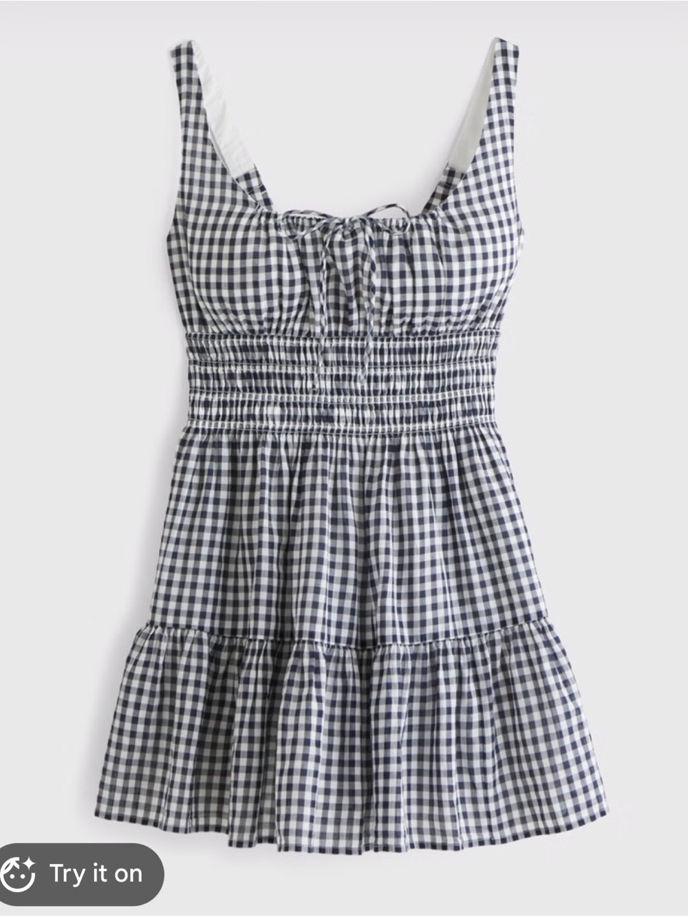 abercrombie gingham mini dress